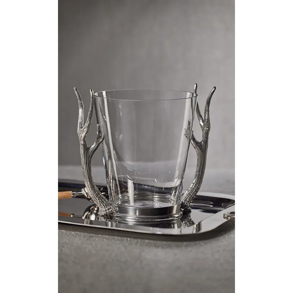 David Antler Wine Bucket - Clear, Glass