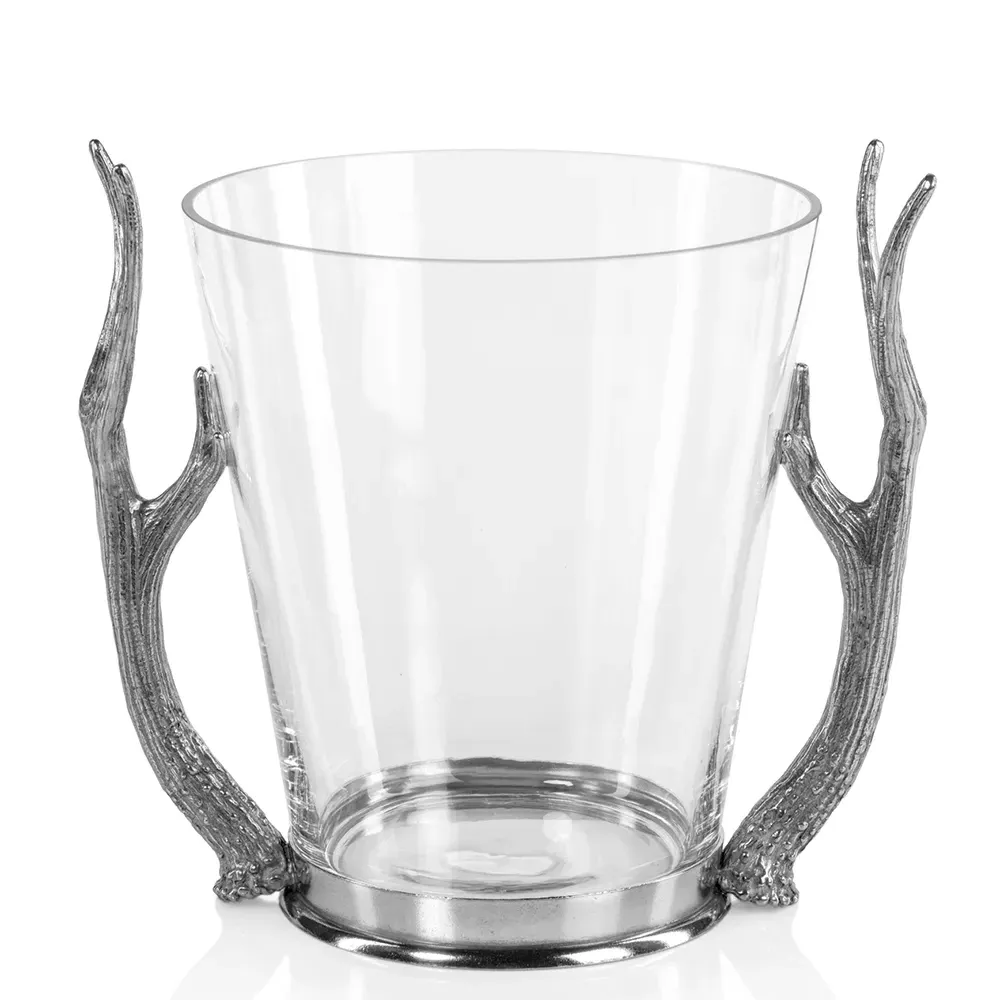 David Antler Wine Bucket - Clear, Glass