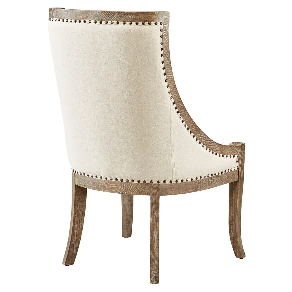 David Scoop Chair - Brown, Oak