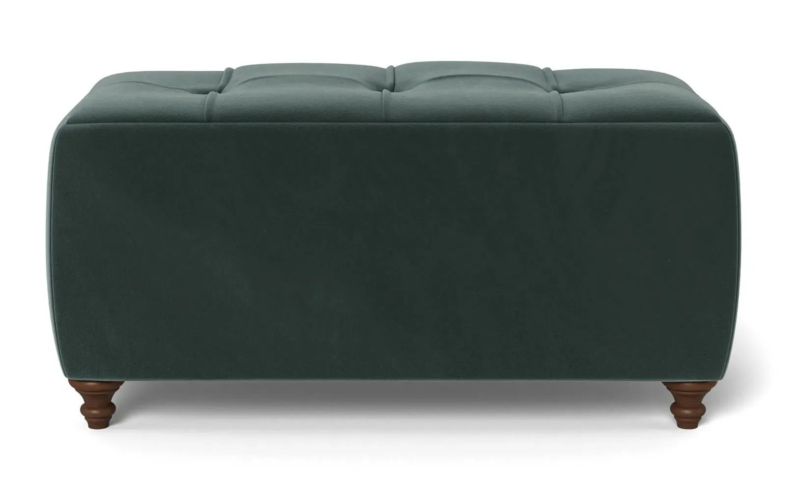 Davina Rectangular Ottoman - Lagoon, Performance Velvet