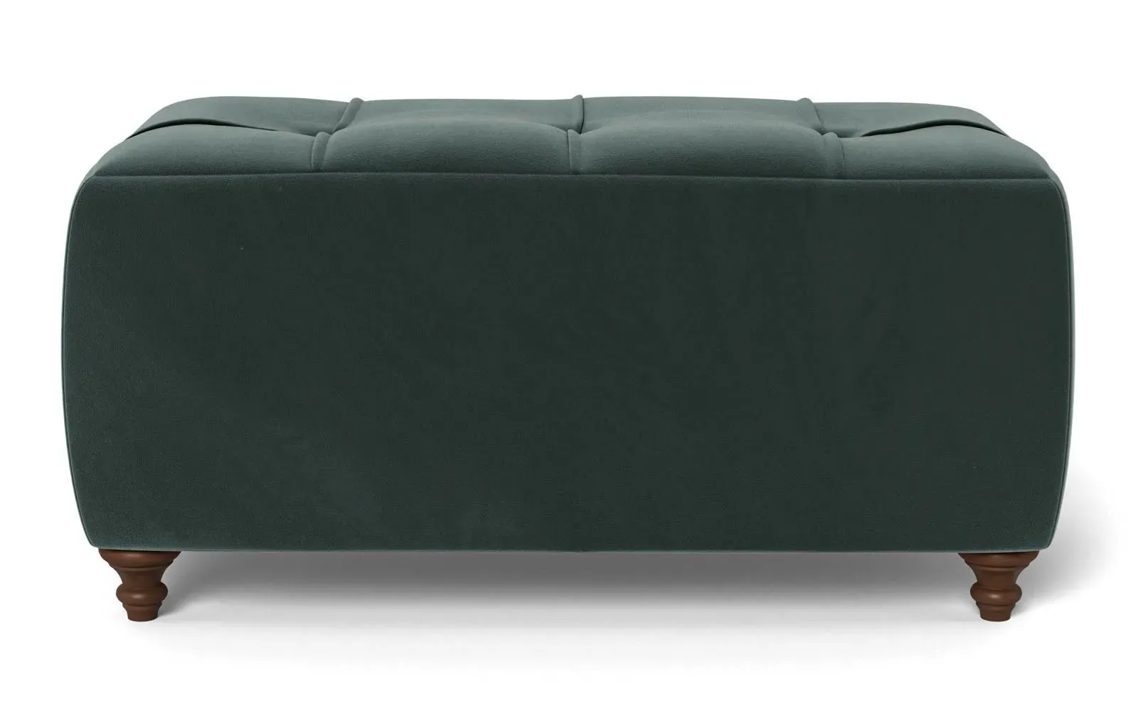 Davina Rectangular Ottoman - Lagoon, Performance Velvet