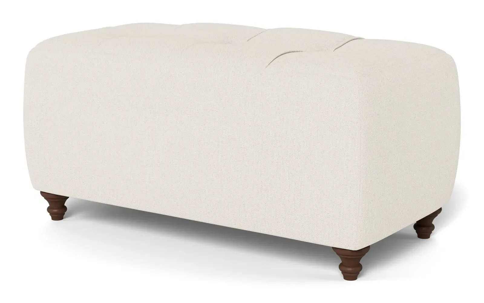 Davina Rectangular Ottoman - Mascarpone, Performance Basket Weave