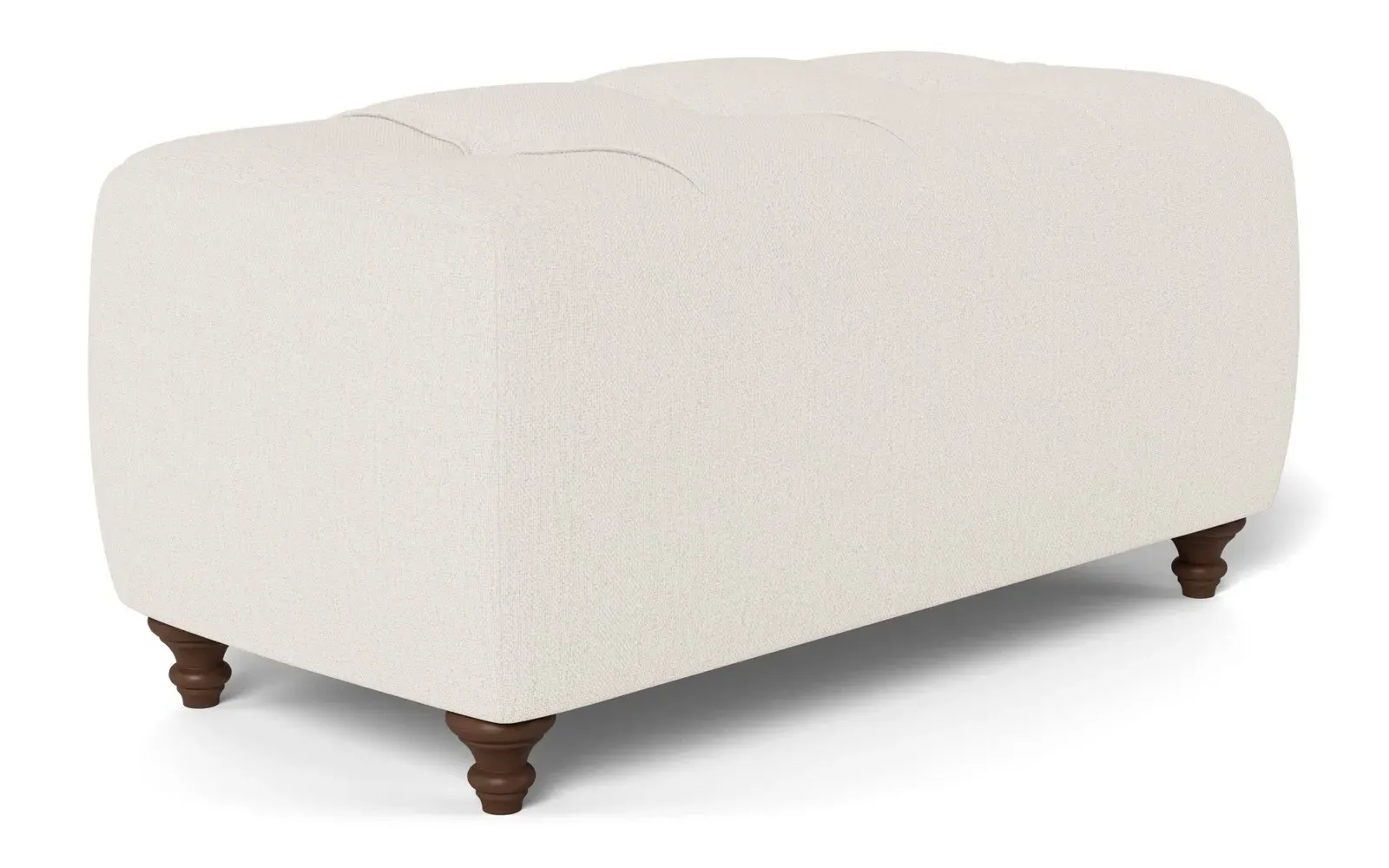 Davina Rectangular Ottoman - Mascarpone, Performance Basket Weave