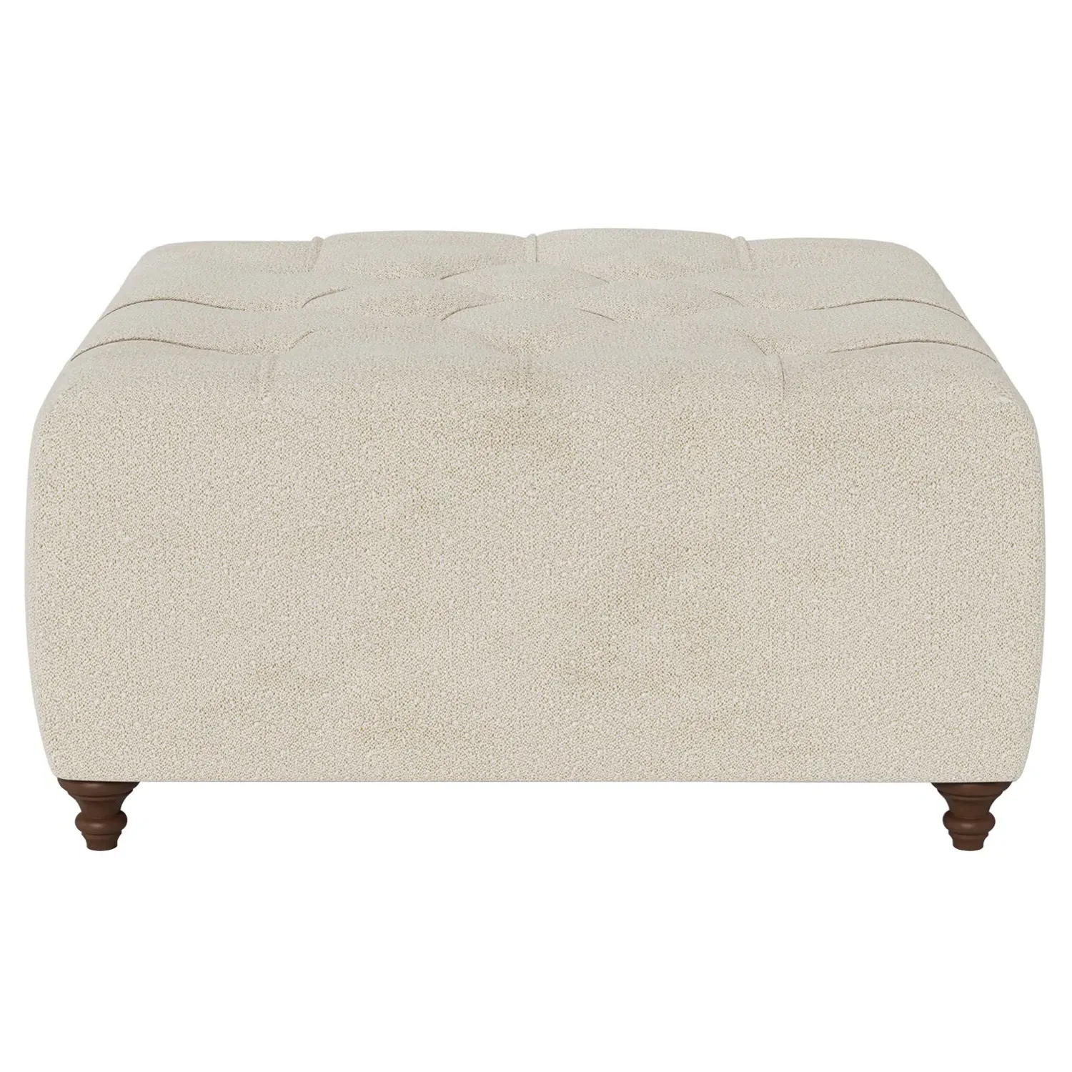 Davina Square Ottoman - Sugar Cookie, Boucle image