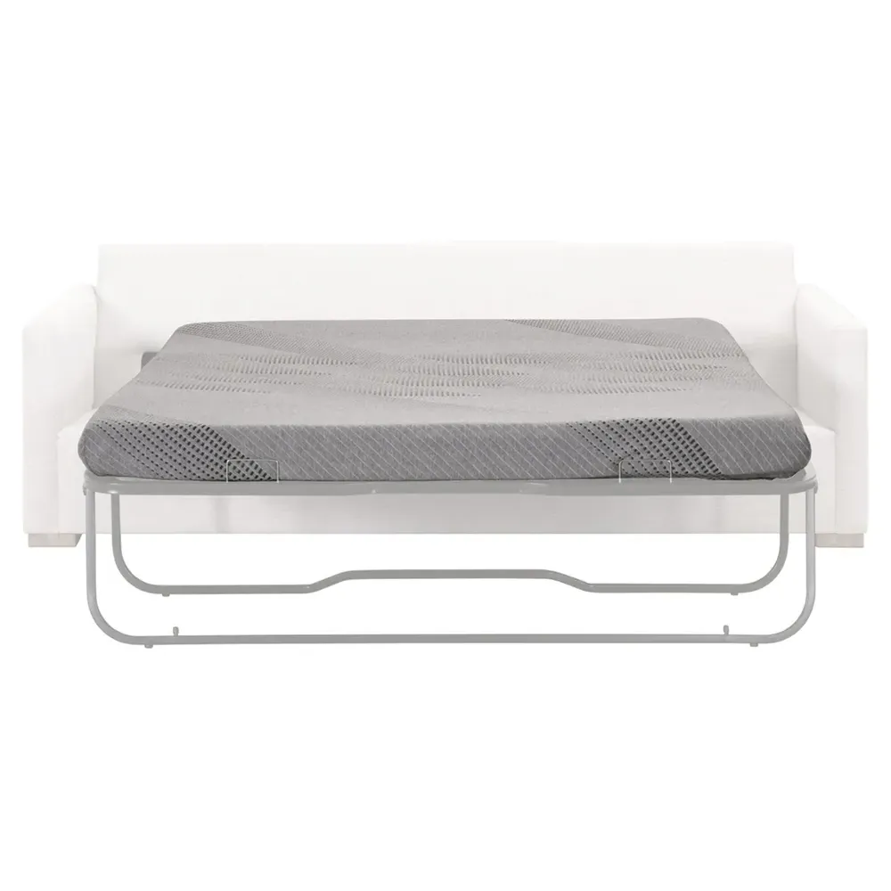 Davis Queen Sleeper Sofa Mattress - Grey, Memory Foam