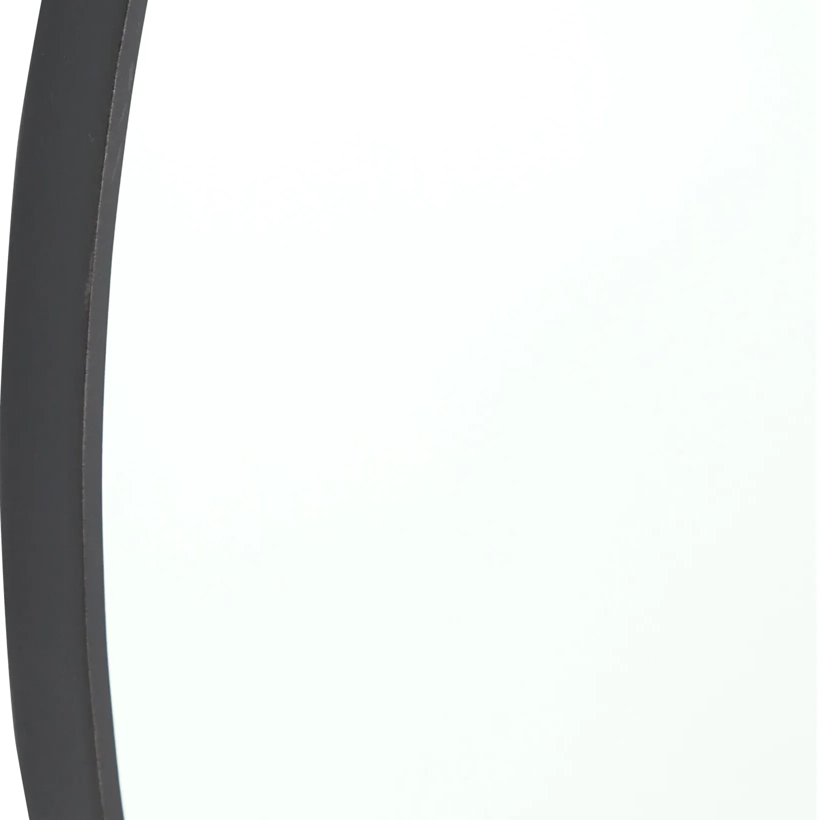 Dawes Round Pendant Wall Mirror - Black, Iron