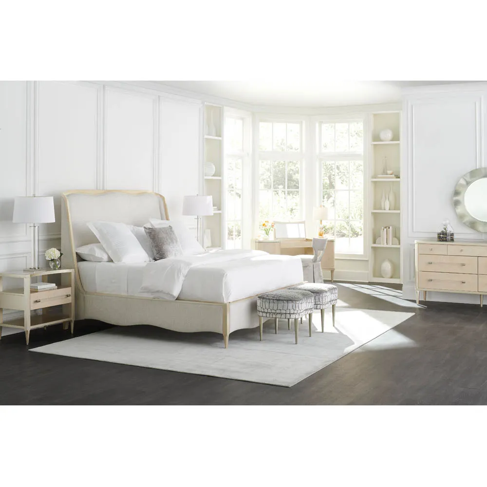 Daxton Vanity Desk - Champagne Pearl, Wood