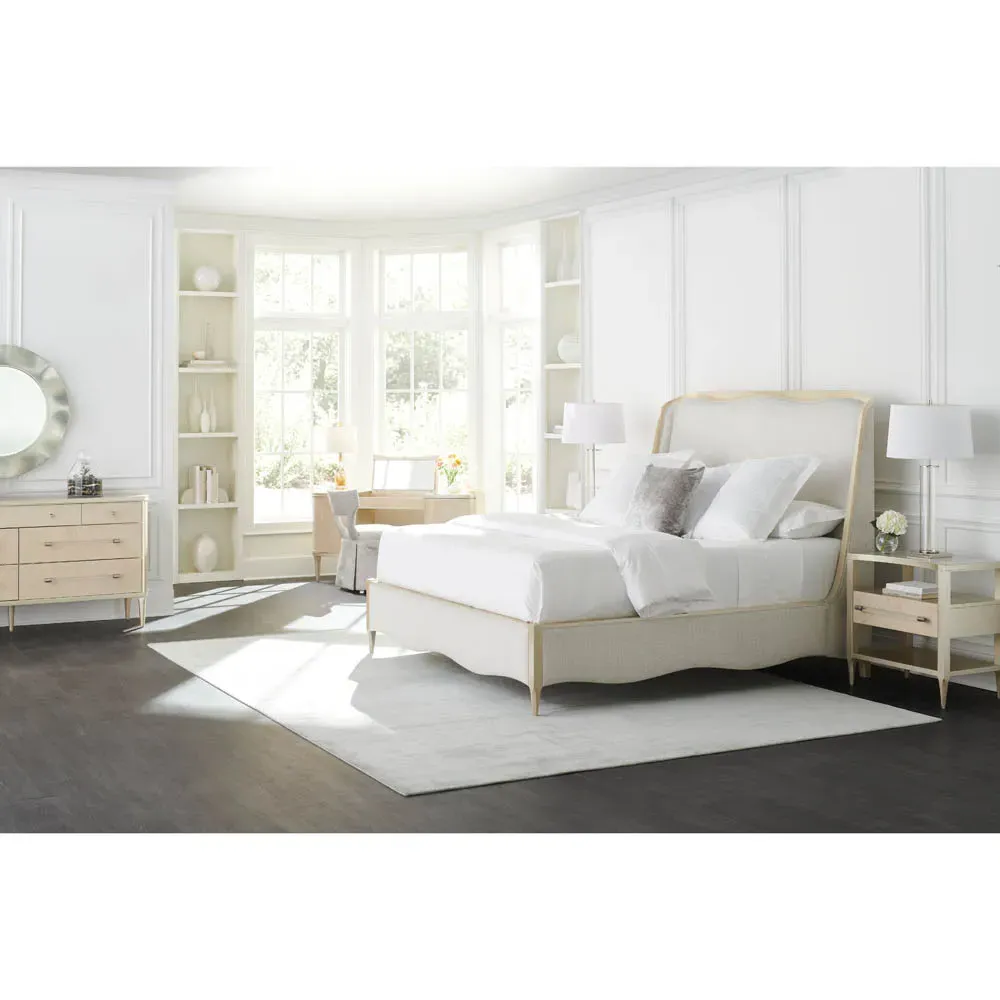 Daxton Vanity Desk - Champagne Pearl, Wood