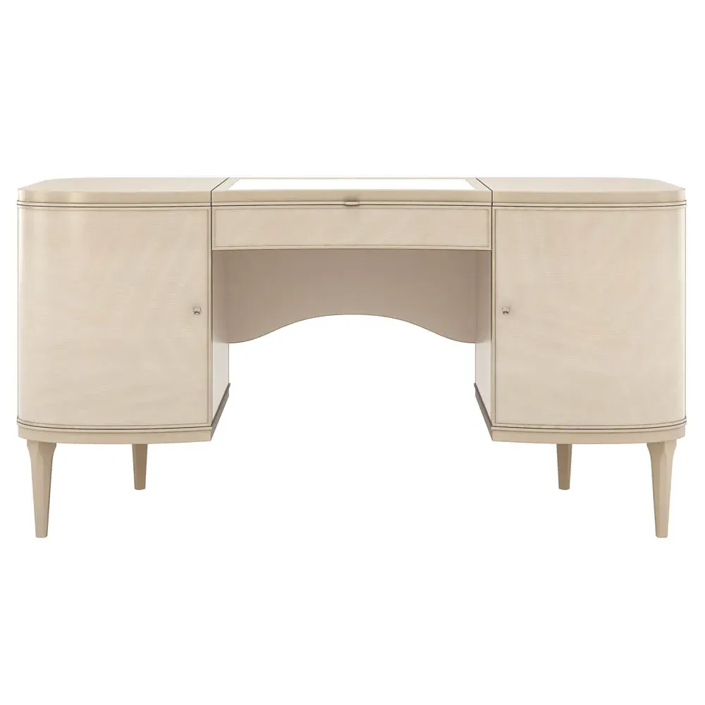 Daxton Vanity Desk - Champagne Pearl, Wood image