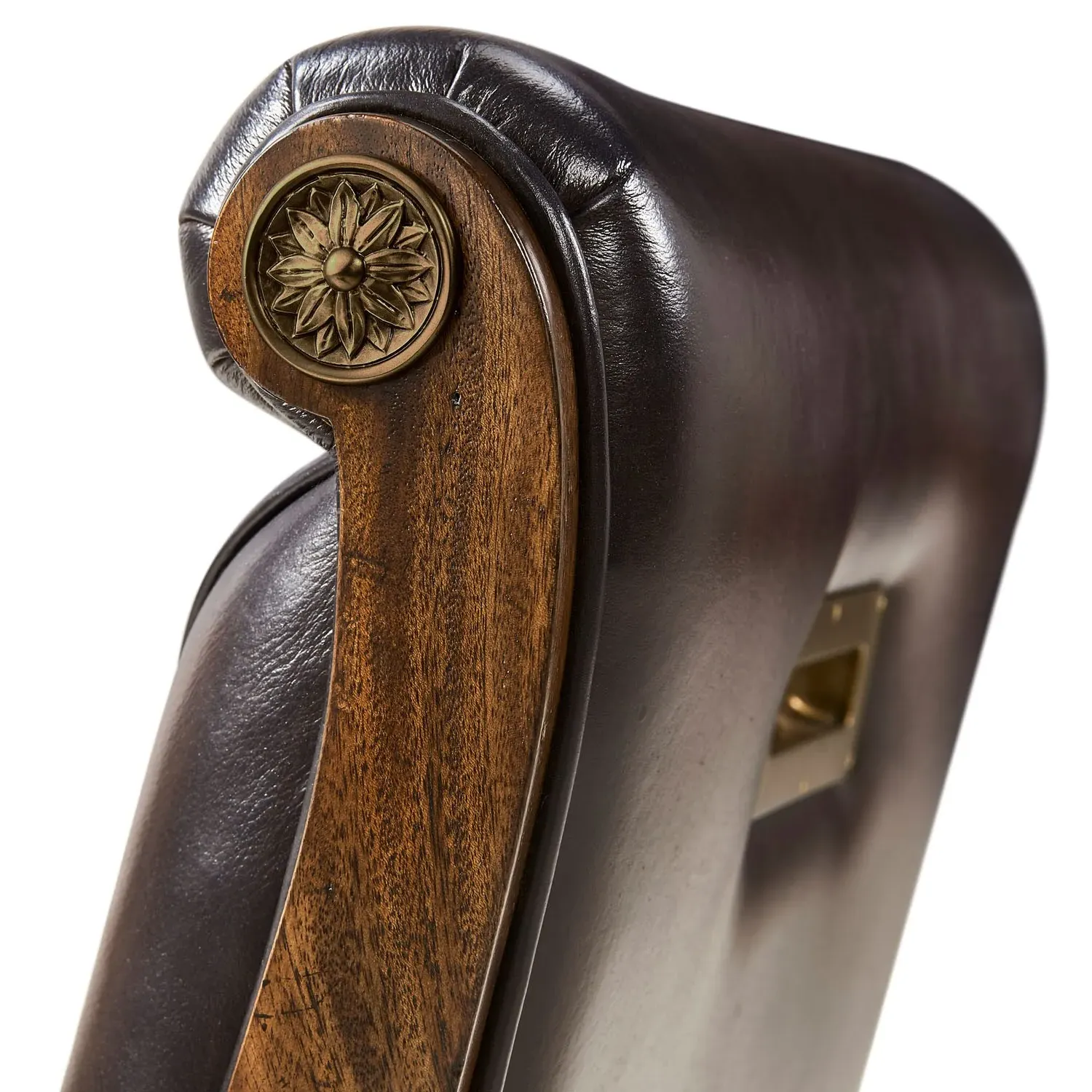 Dean Tufted Dining Chair - Brown, Mahogany