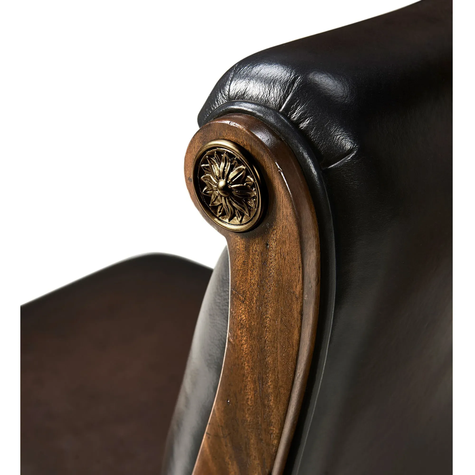 Dean Tufted Dining Chair - Brown, Mahogany