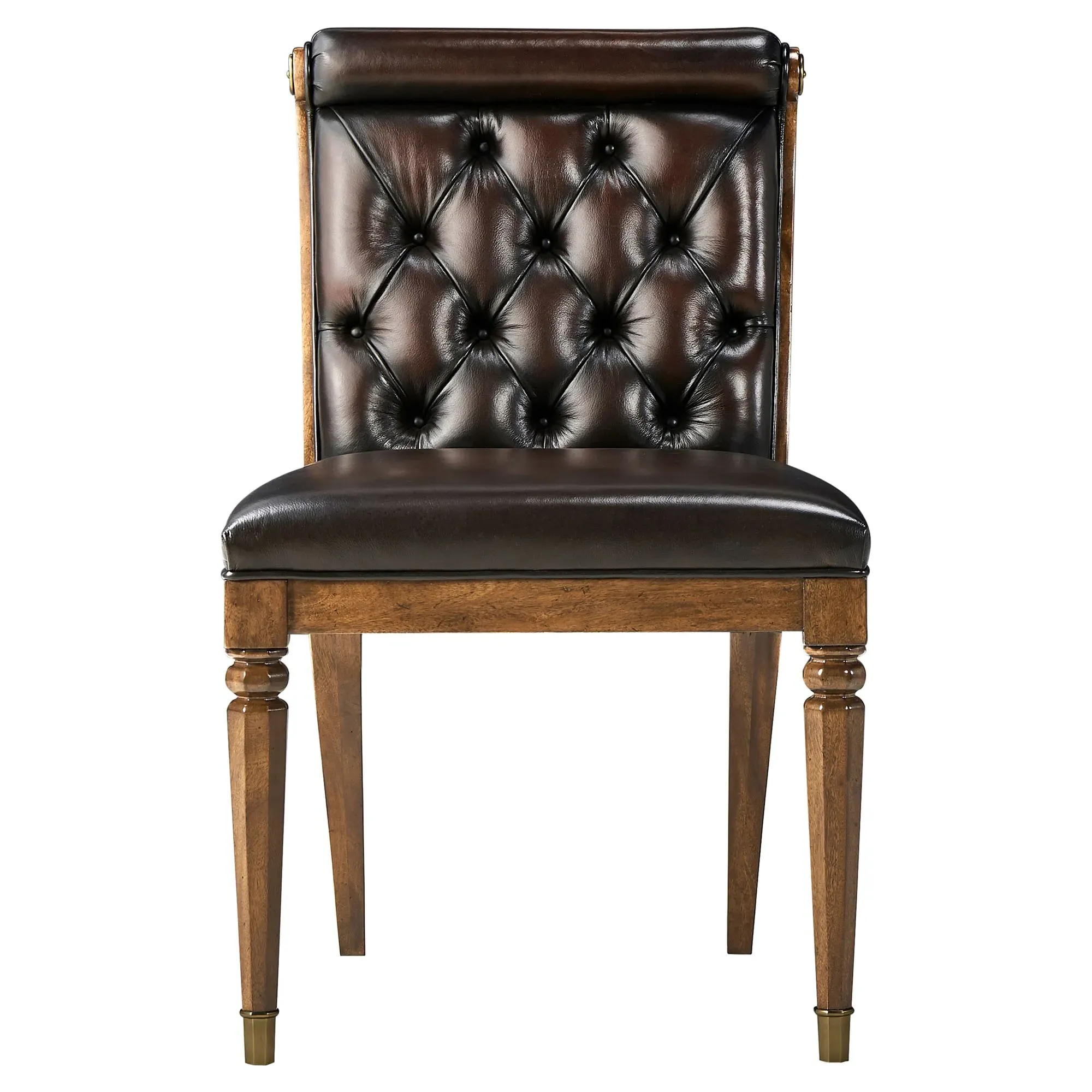 Dean Tufted Dining Chair - Brown, Mahogany image