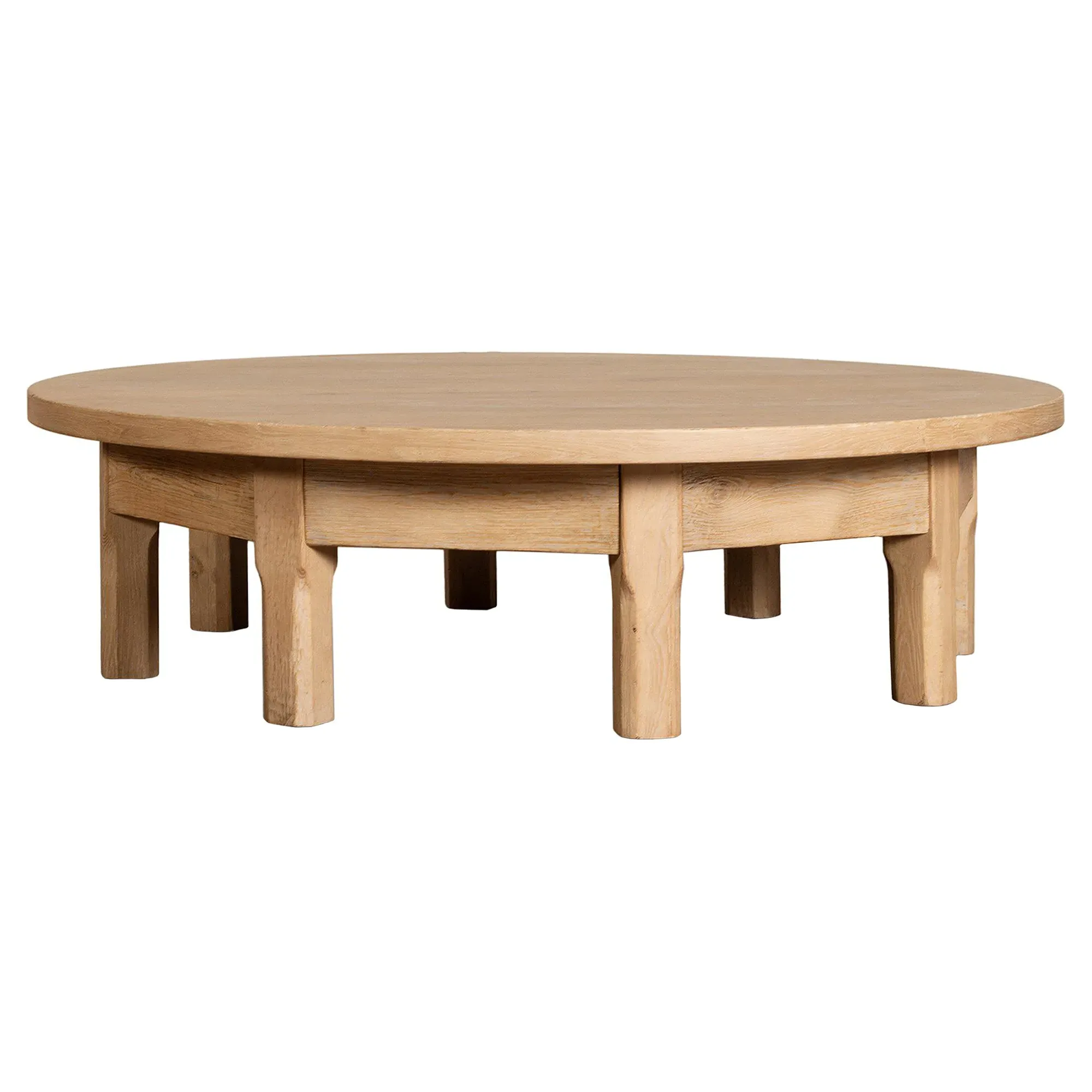 Decille Round Coffee Table - Brown, Oak image