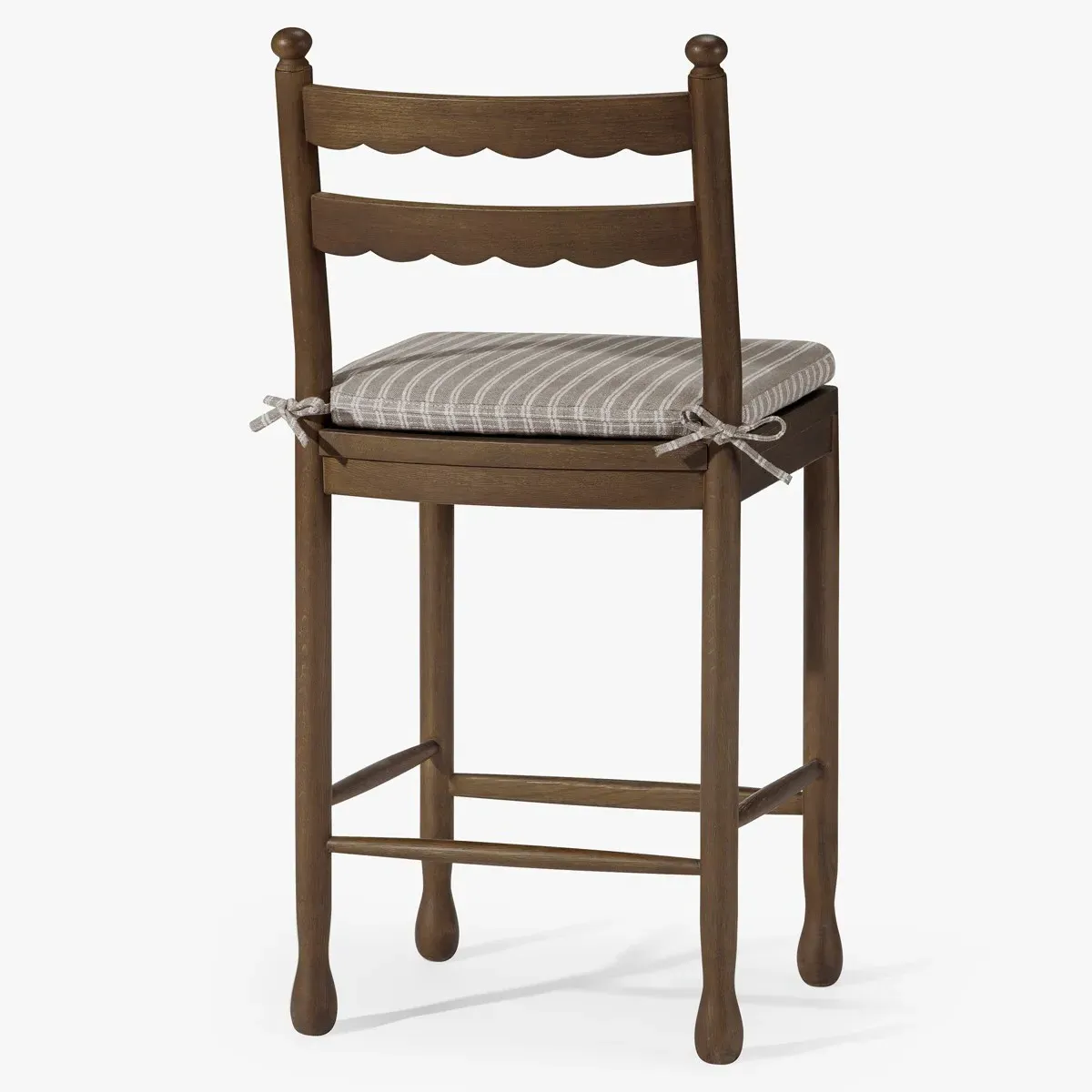 Declan Counter Stool - Dark Brown, Oak