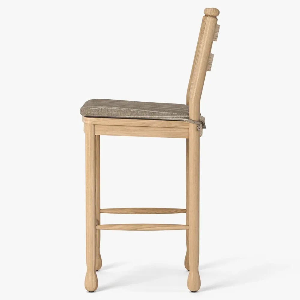 Declan Counter Stool - Light Brown, Oak