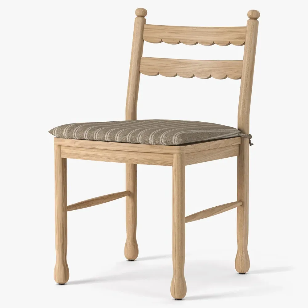 Declan Dining Chair Set of 2 - Light Brown, Oak