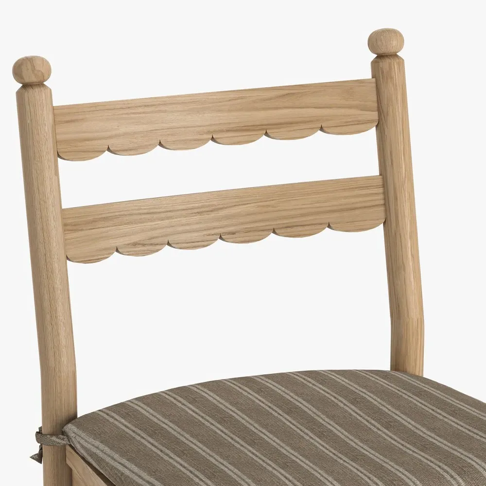 Declan Dining Chair Set of 2 - Light Brown, Oak