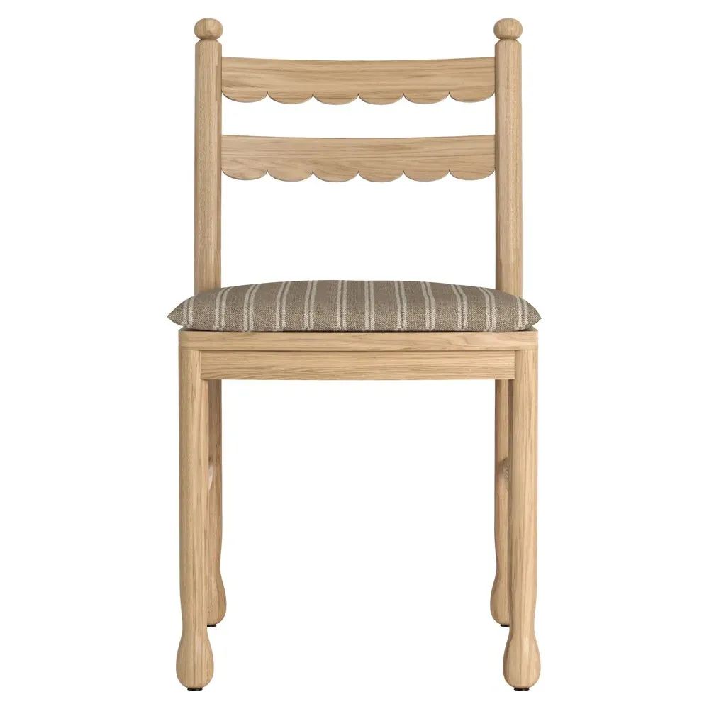 Declan Dining Chair Set of 2 - Light Brown, Oak