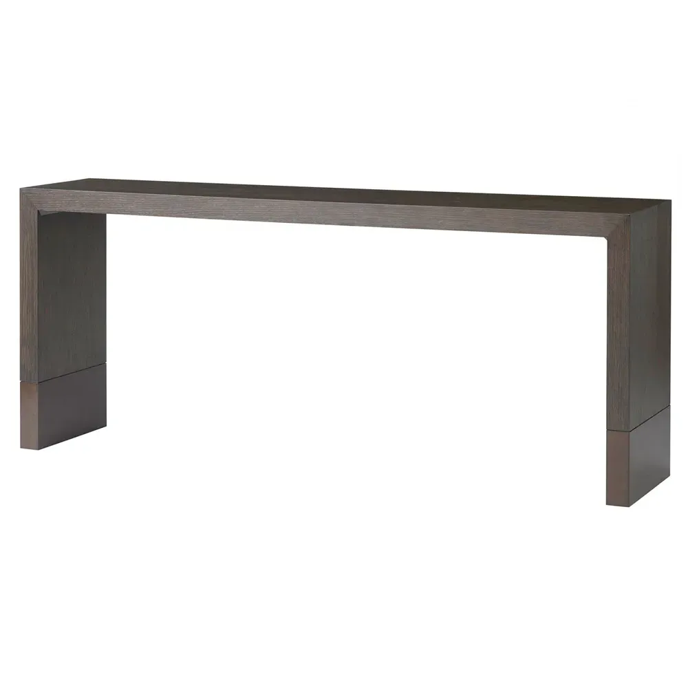 Deer Valley Console Table - Brown, Oak Wood image