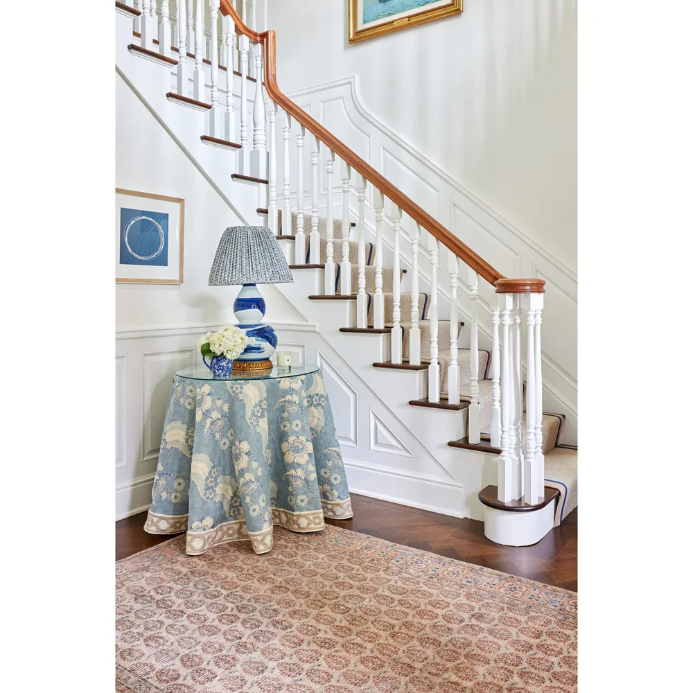 Deidra Large Oriental Patterned Rug - Blush, Polyester