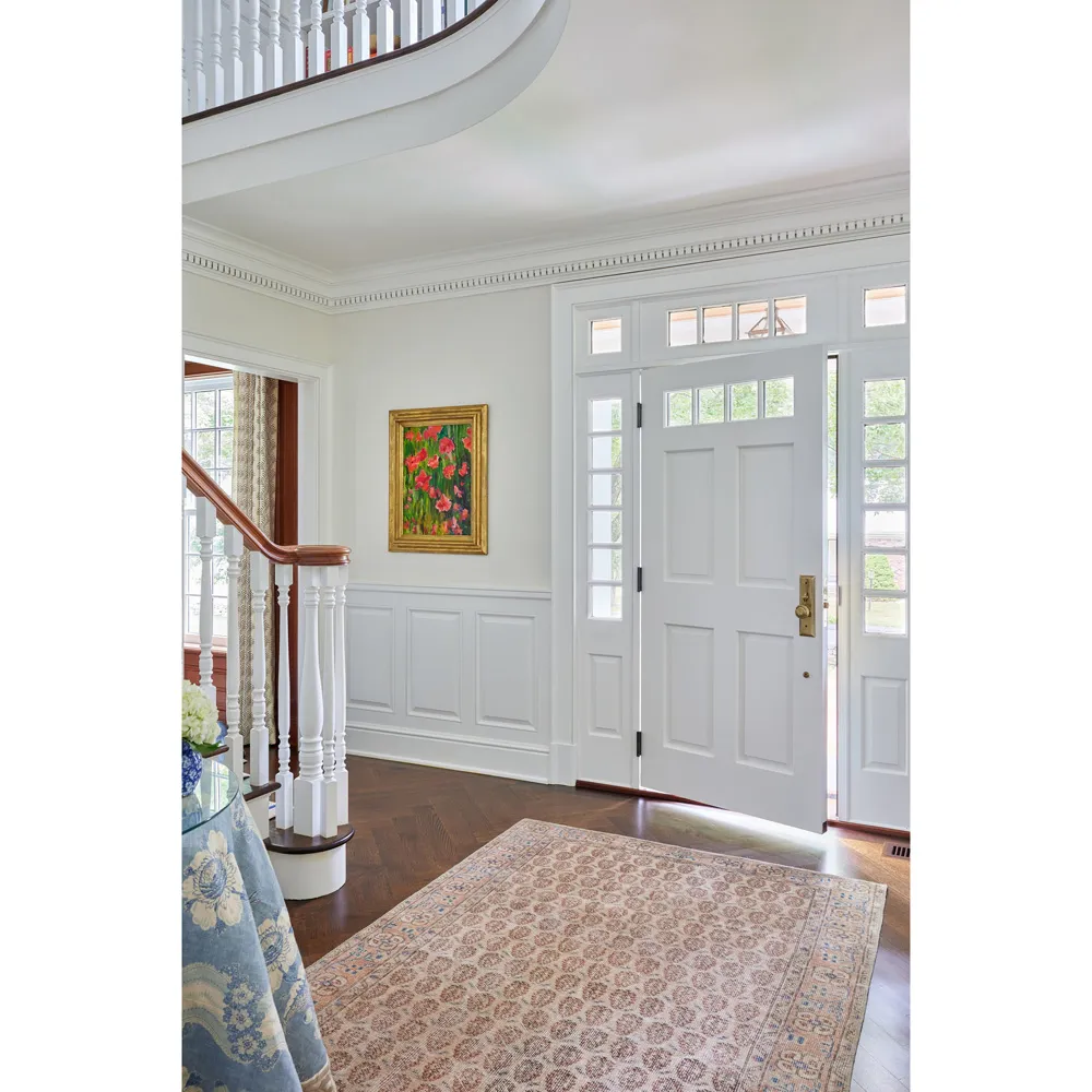 Deidra Large Oriental Patterned Rug - Blush, Polyester