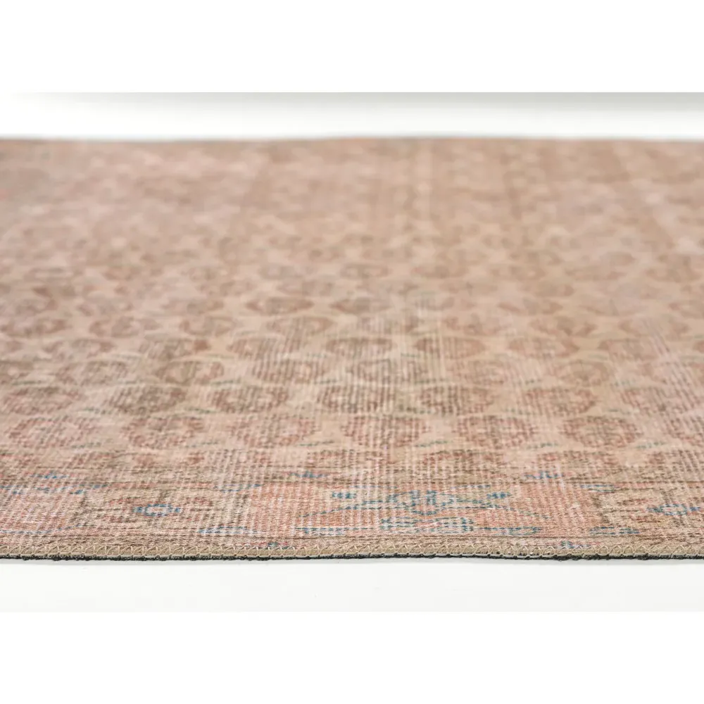 Deidra Oriental Patterned Runner Rug - Blush, Polyester