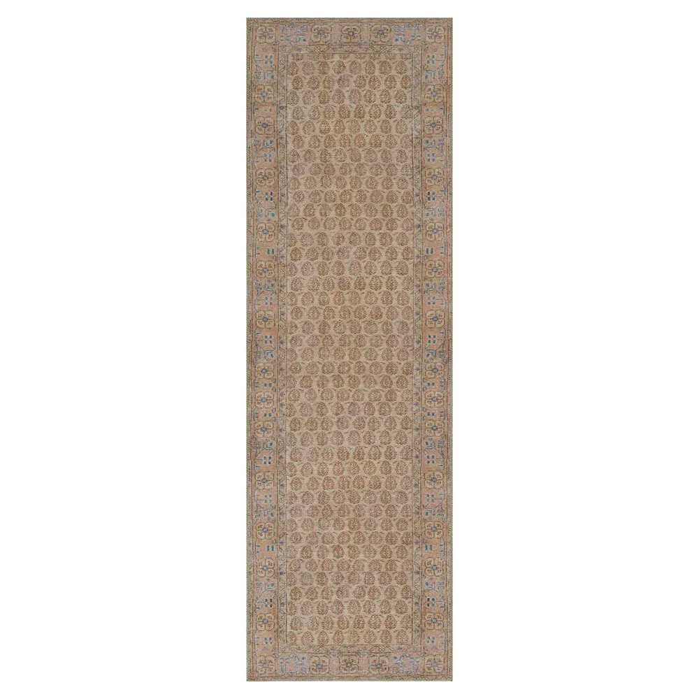 Deidra Oriental Patterned Runner Rug - Blush, Polyester