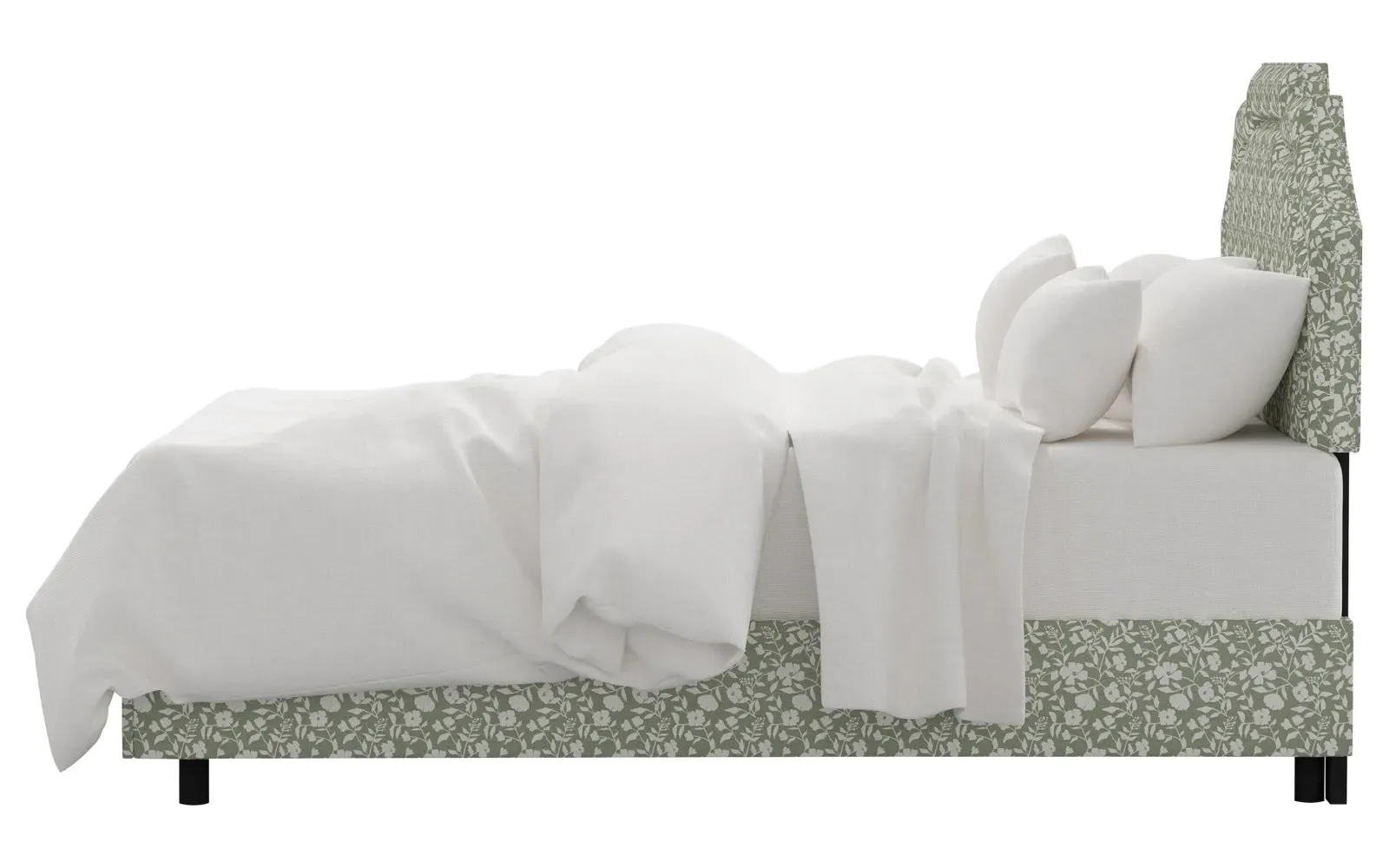 Delfina Cal King Size Bed - English Meadow, Cotton