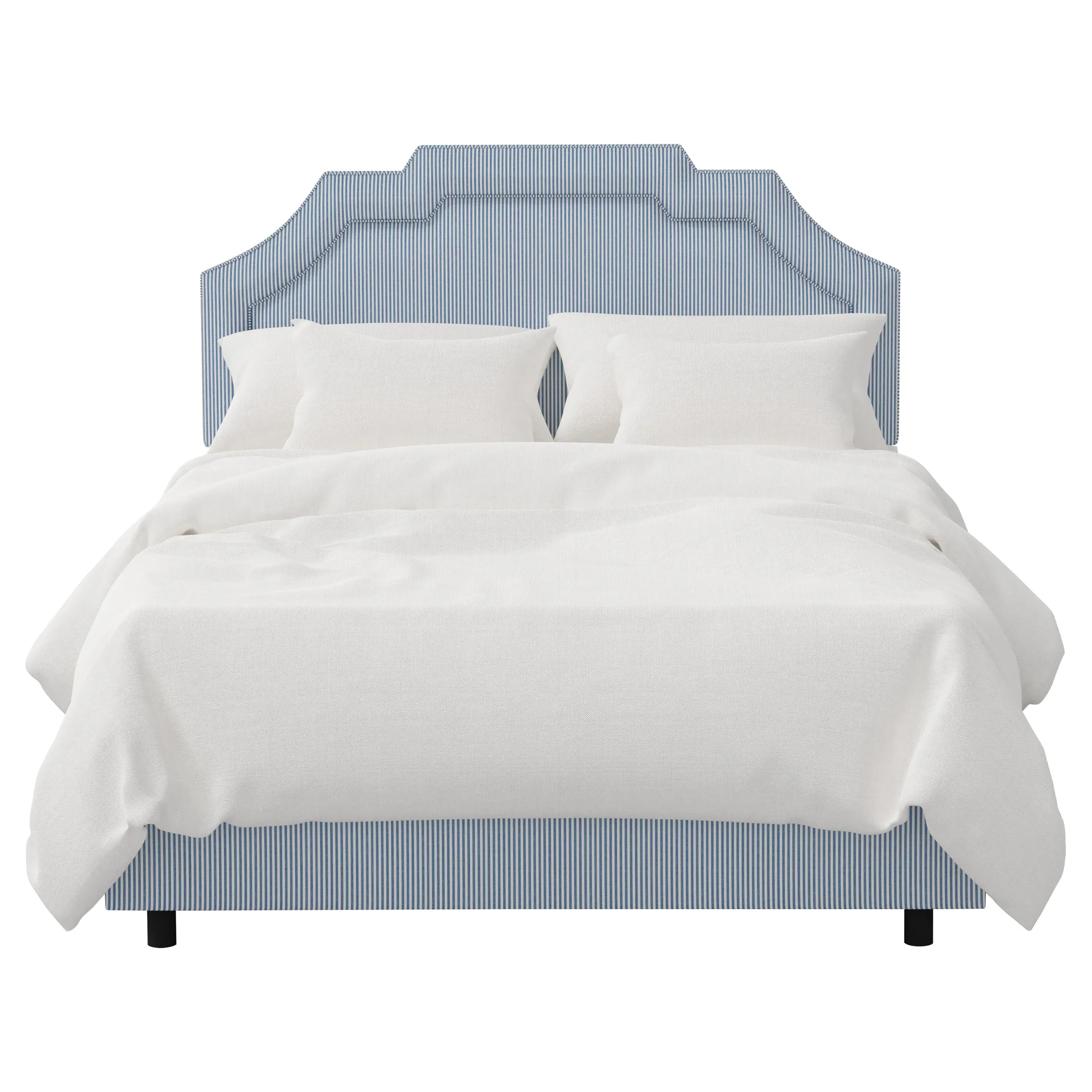 Delfina Full Size Bed - Cambridge Blue, Cotton image