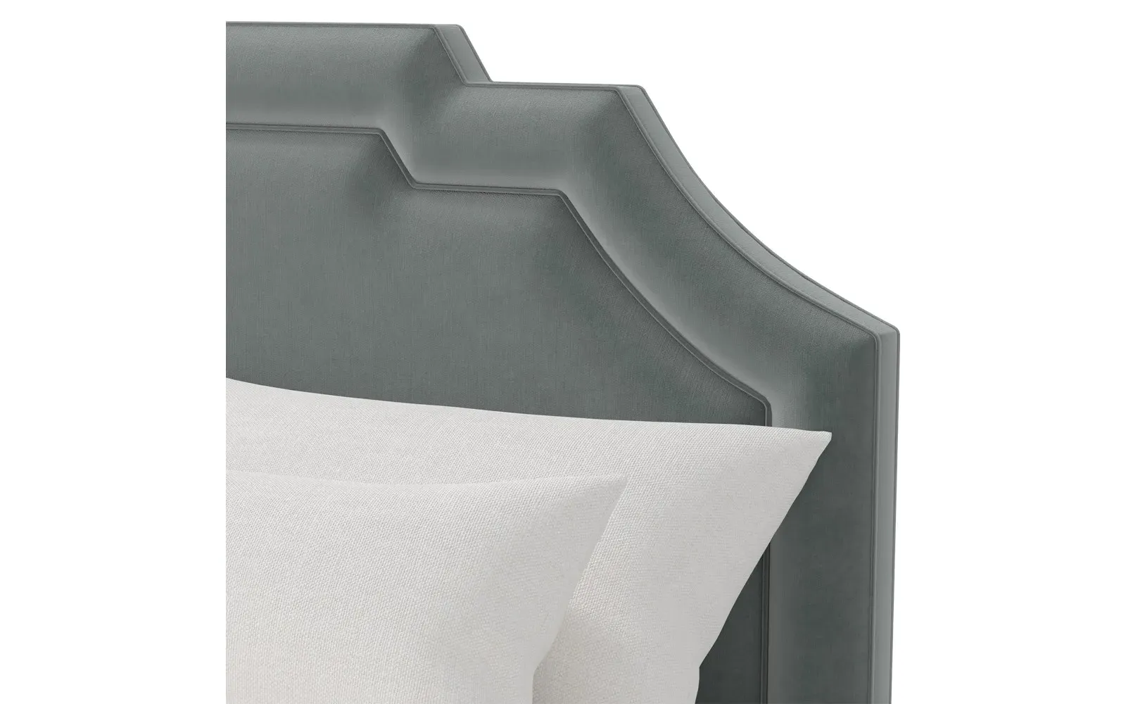 Delfina Full Size Bed Frame - Agave, Velvet