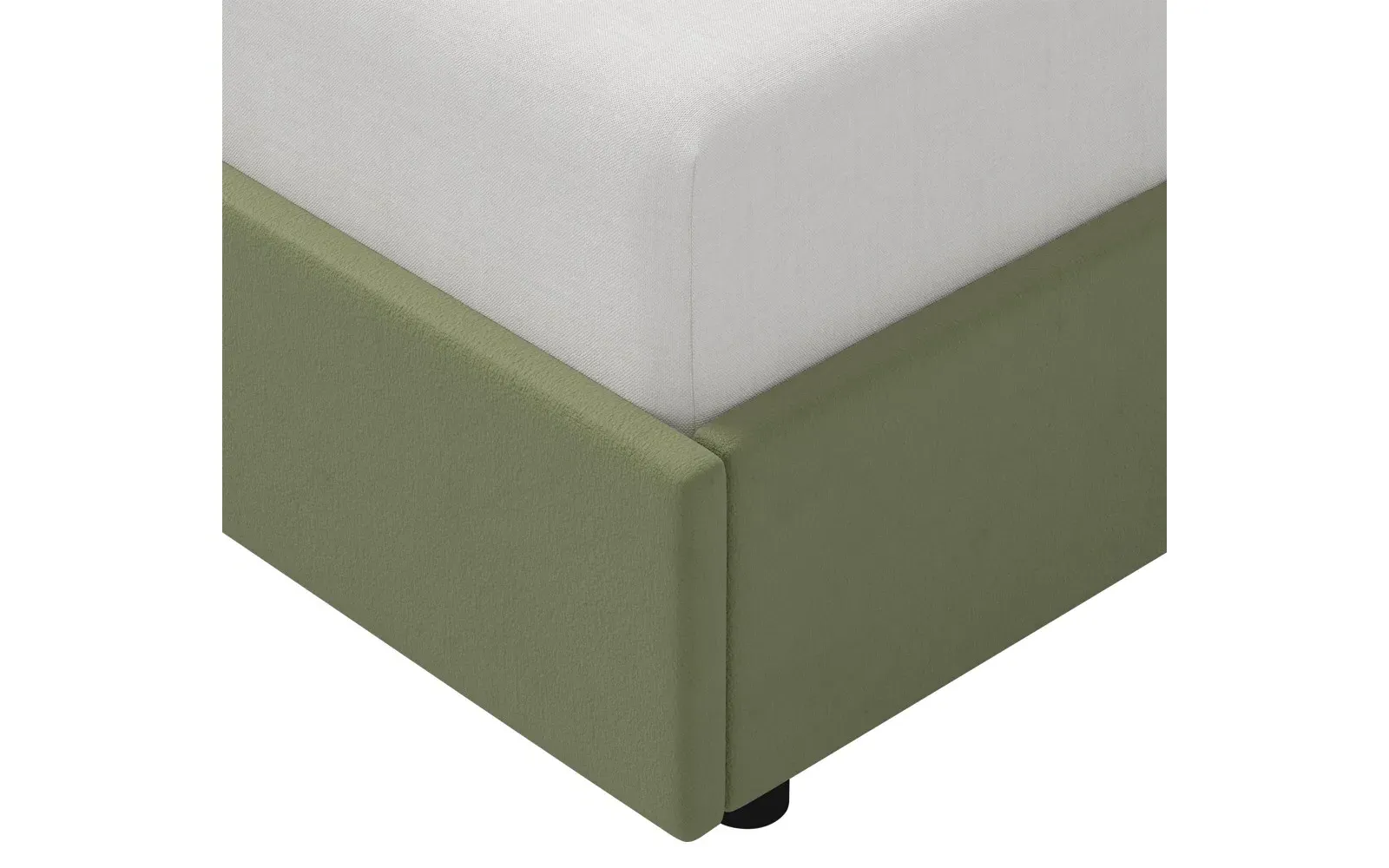 Delfina Full Size Bed - Thyme, Performance Velvet