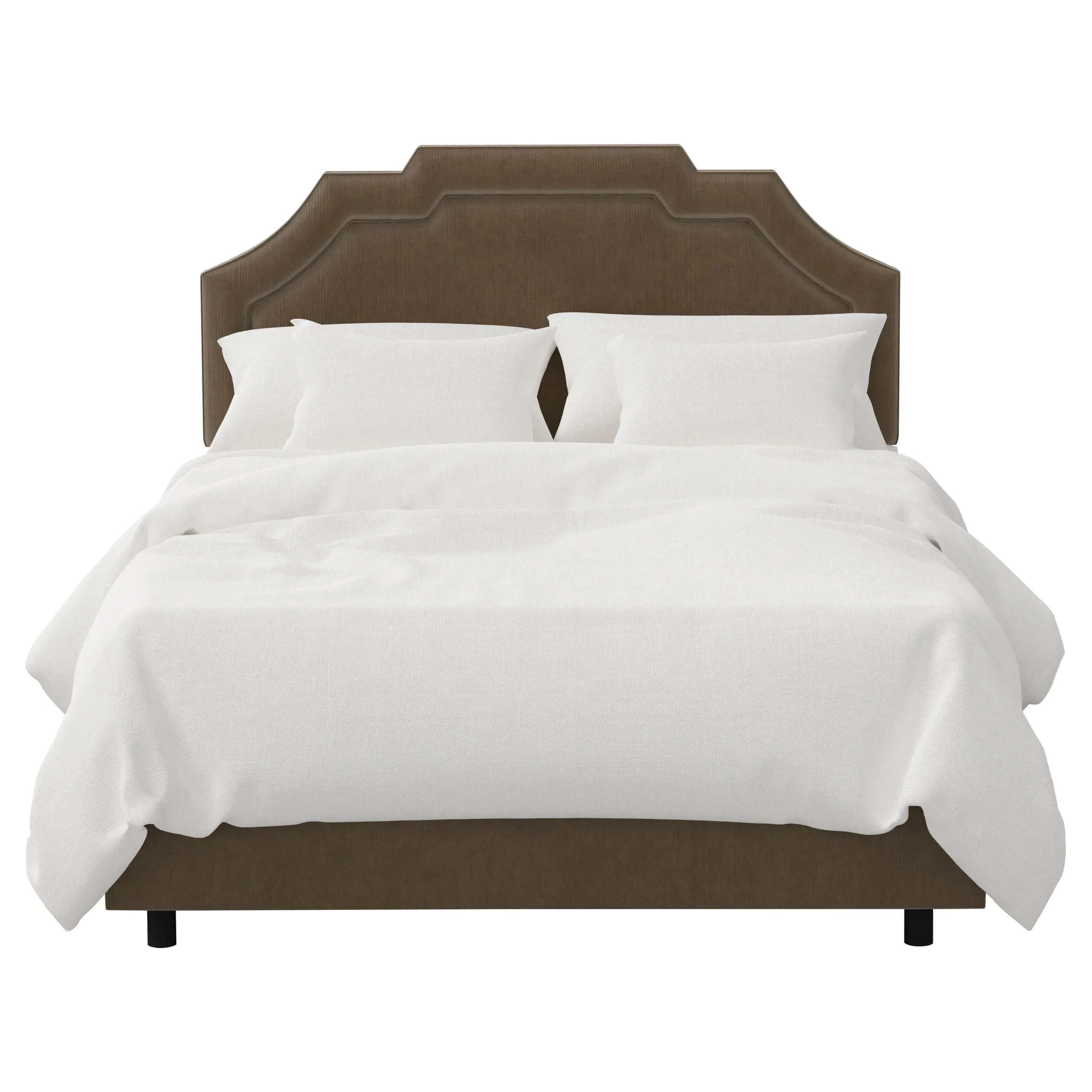 Delfina King Size Bed Frame - Portobello, Velvet