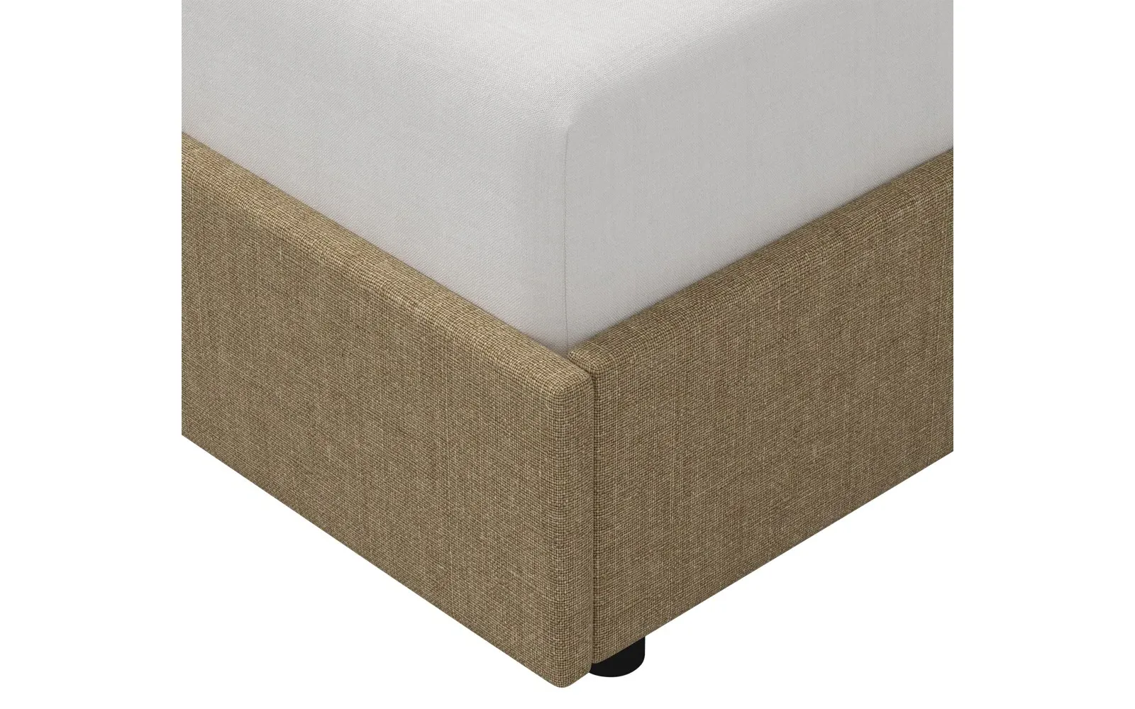 Delfina King Size Bed - Honeycomb, Linen