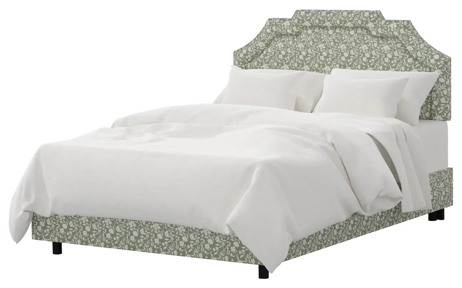 Delfina Queen Size Bed - English Meadow, Cotton