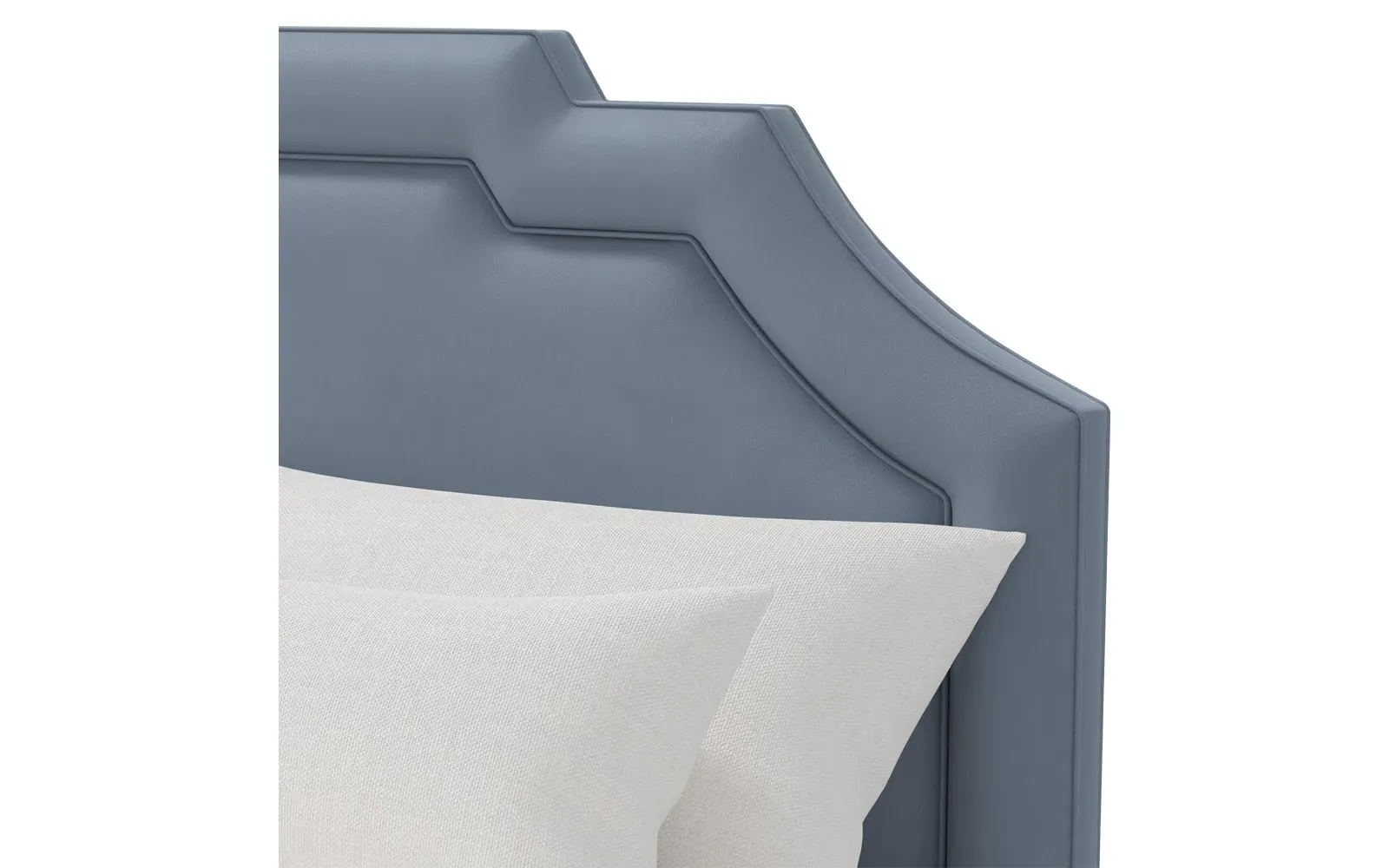 Delfina Queen Size Bed Frame - Tidal Wave, Velvet