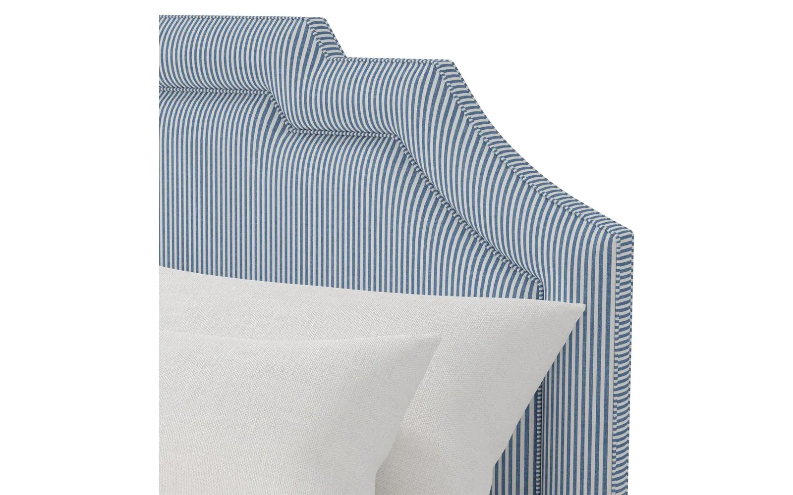 Delfina Twin Size Bed - Cambridge Blue, Cotton