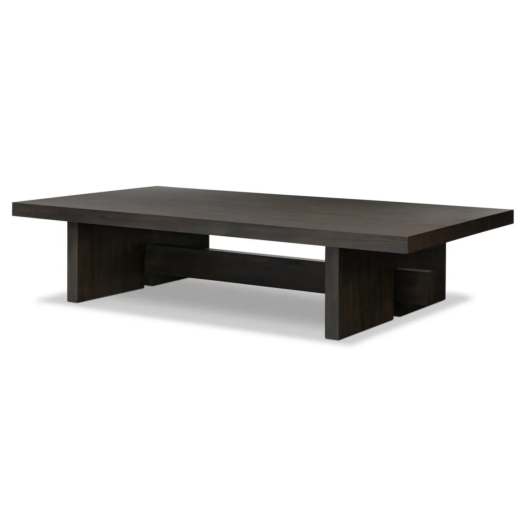 Delia Rectangular Coffee Table - Black, Oak