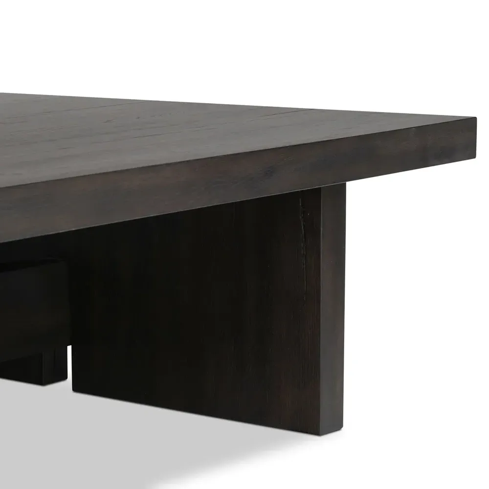 Delia Rectangular Coffee Table - Black, Oak