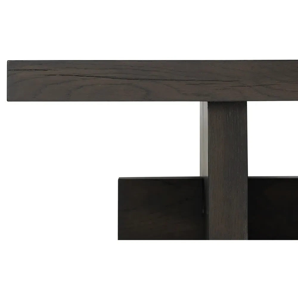 Delia Rectangular Coffee Table - Black, Oak