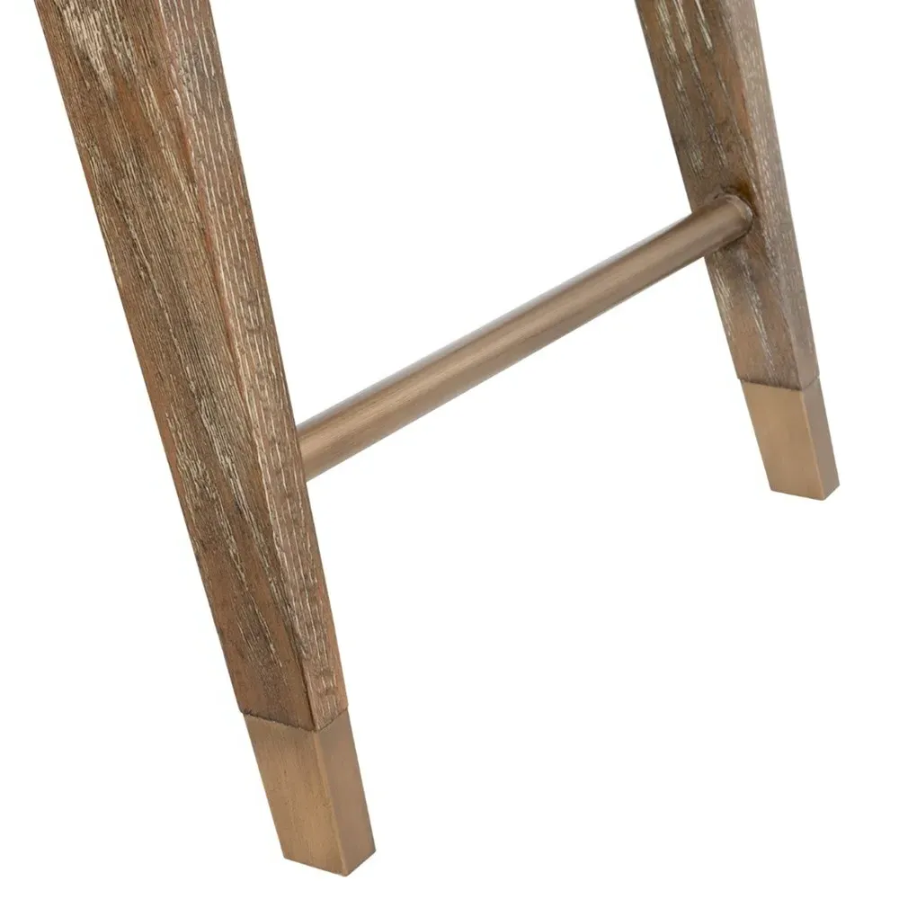 Delon Woven Cane Entryway Bench - Driftwood, Oak