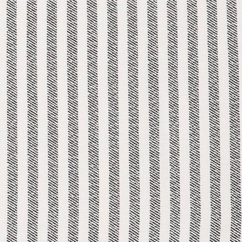 Delphine Scalloped Outdoor Chaise - Black Striped, Aluminum