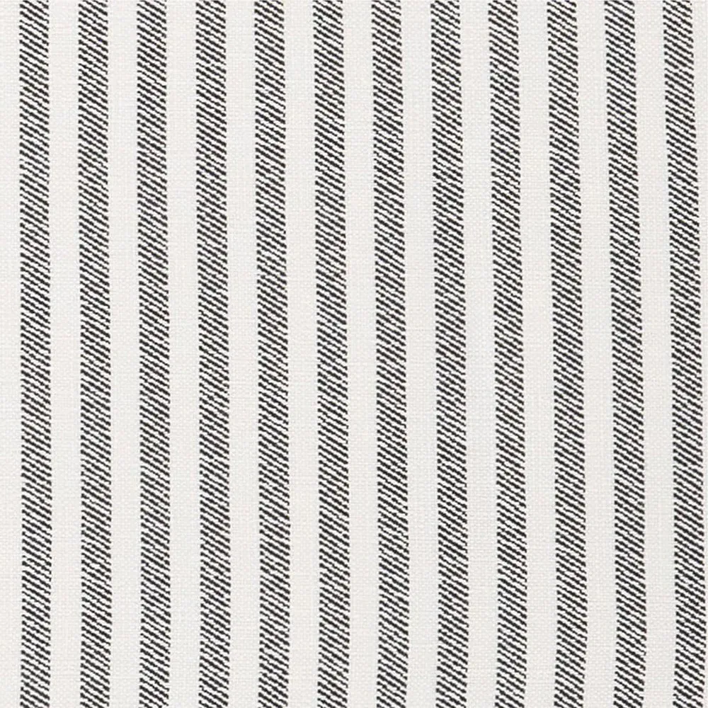 Delphine Scalloped Outdoor Chaise - Black Striped, Aluminum