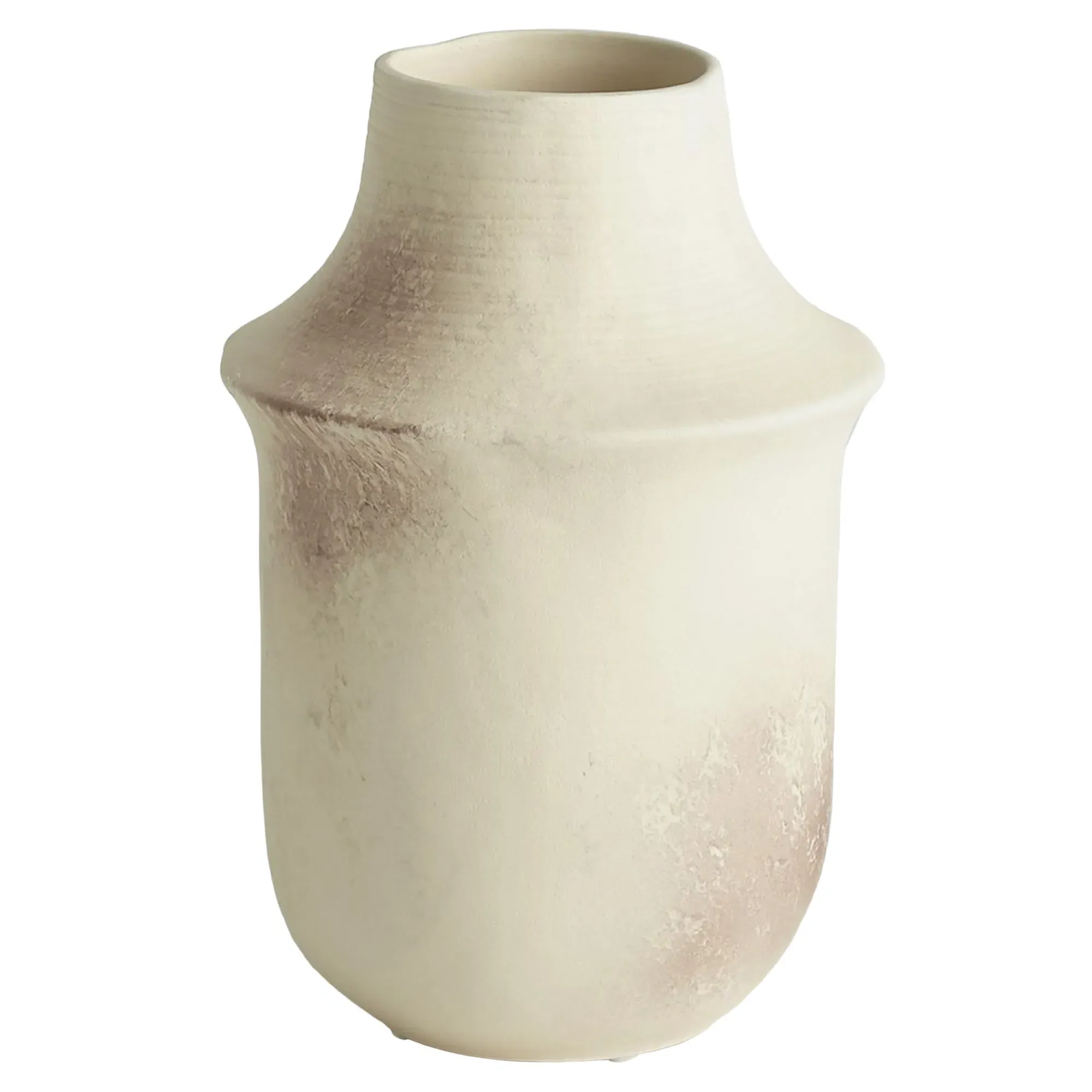 Delphine Short Table Vase - Cream, Ceramic image