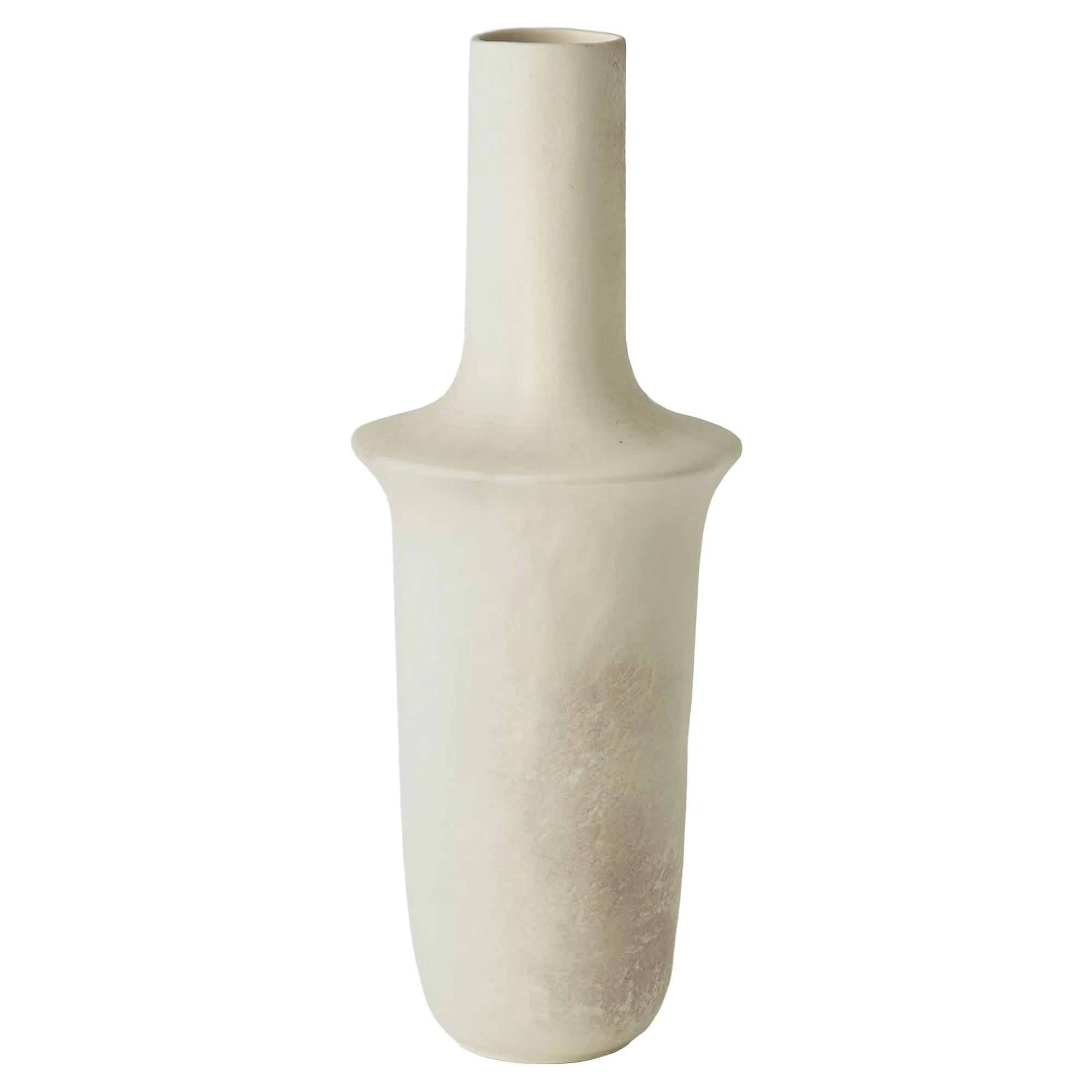 Delphine Tall Table Vase - Cream, Ceramic