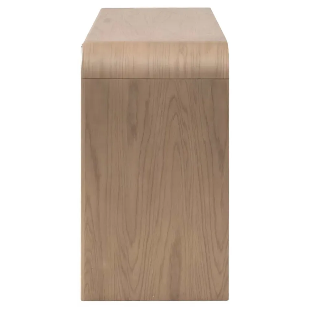 Delphira Woven Cane Double Dresser - Brown, Oak