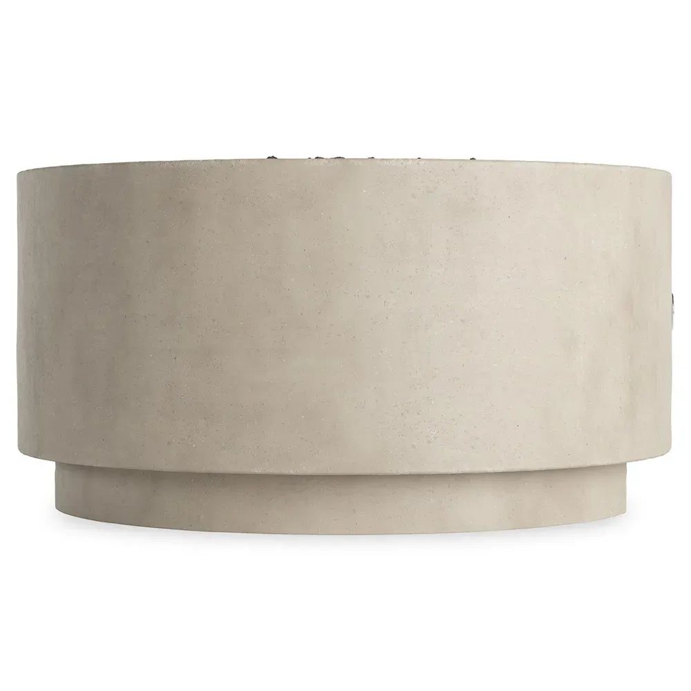 Delroi Round Fire Pit Table - Natural, Concrete