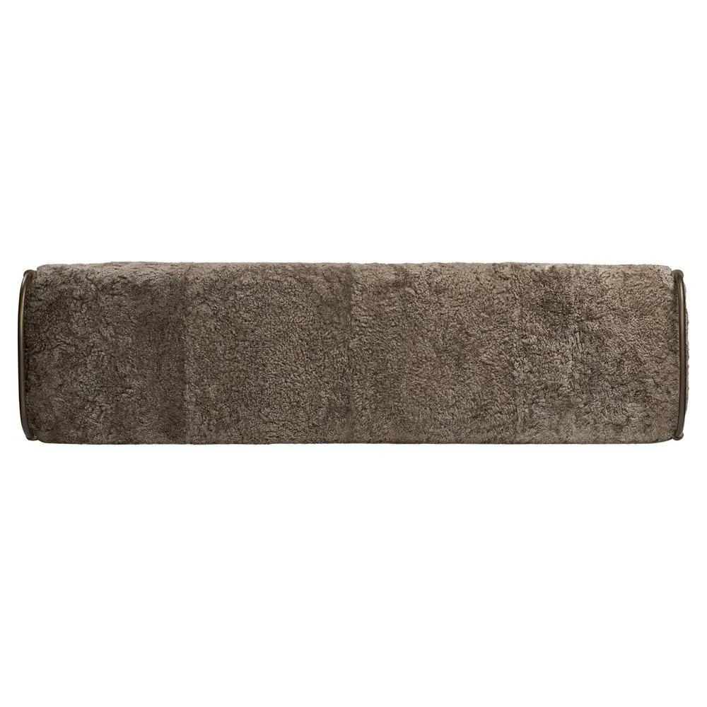 Demi Accent Bench - Taupe, Shearling