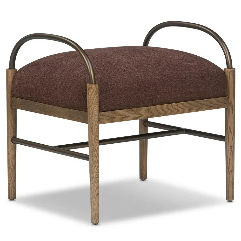 Demi Accent Stool - Laughlin Plum, Velvet