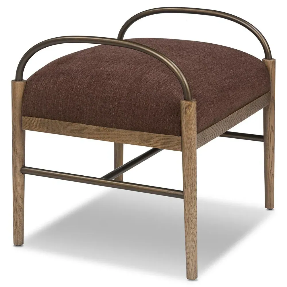 Demi Accent Stool - Laughlin Plum, Velvet