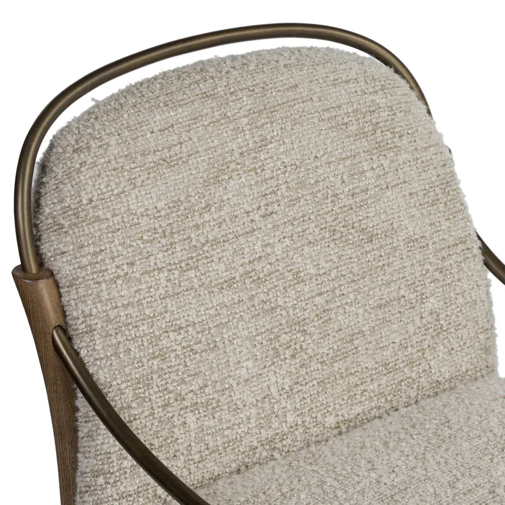 Demi Ivan Stone Boucle Chair - Beige, Ash